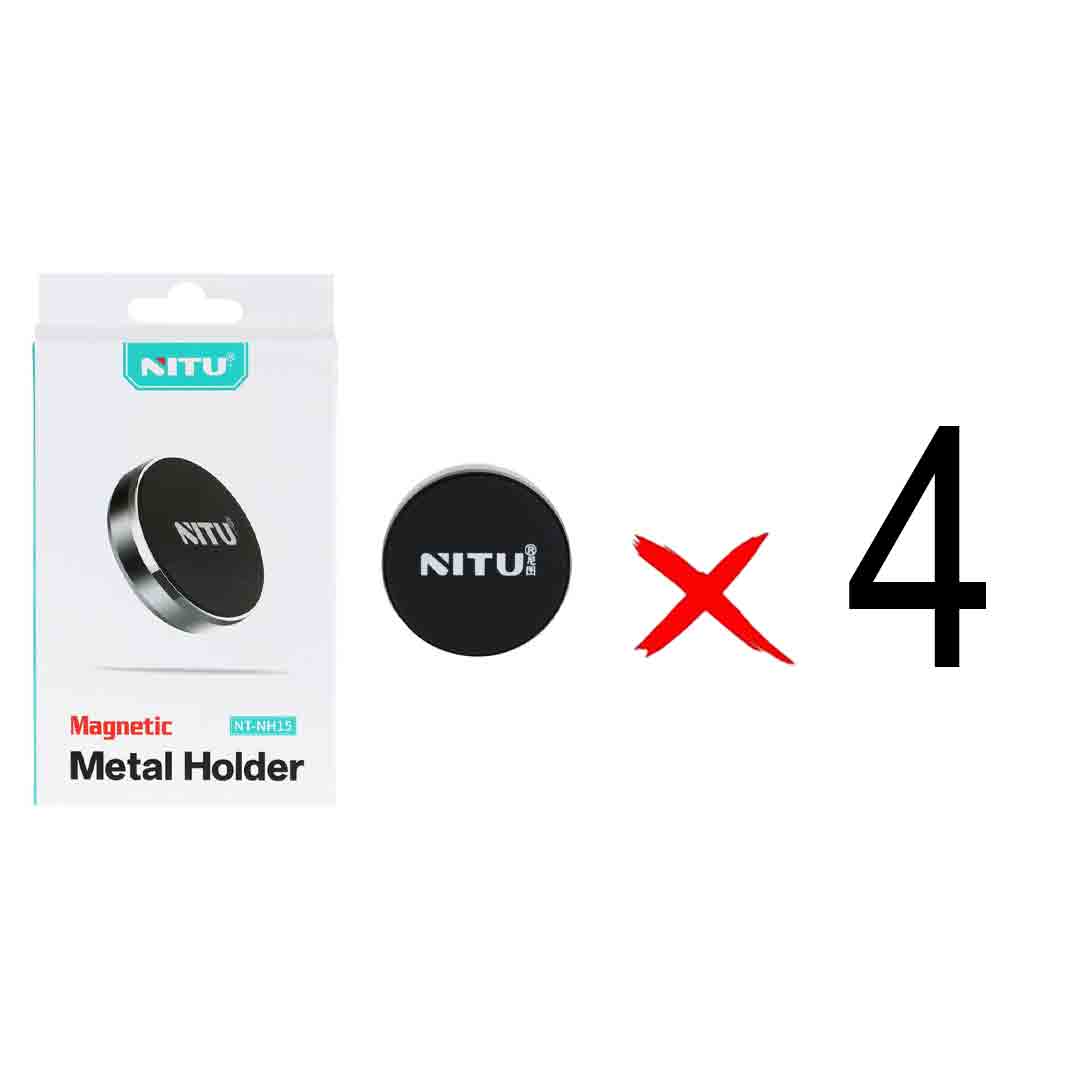 هولدر گوشی موبایل مگنتی NITU مدل  NT-NH15 - مشکی (بسته 4 عددی)